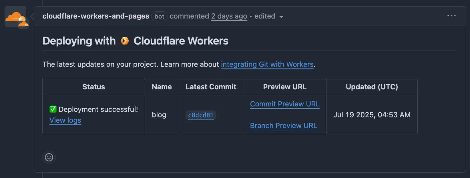 cloudflare-github-integration